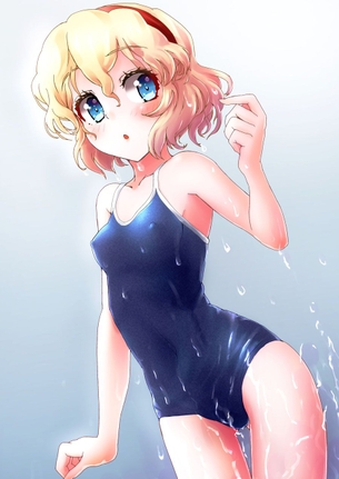 【二次・ZIP】眩しい柔肌見せてる水着姿の美少女画像