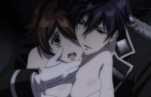 アニメ『甘い懲罰〜私は看守専用ペット』5話で女の子がバスタオル姿で脱獄するエロシーン