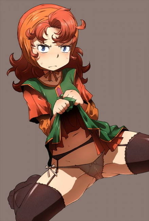 ガーターベルトの虹エロ画像