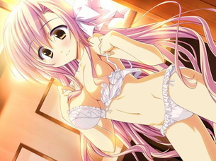 【脱衣50枚】着替え中の女の子を覗いてるカンジの二次エロ画像！ part31