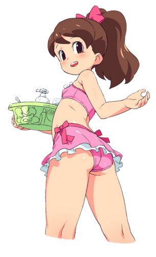 【アニメキャラ素材】アニメキャラの全裸PNG透過画像 その11