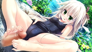 【2次】美少女の両足でアソコを弄られちゃってる羨まけしからん二次エロ画像 その10【足コキ】