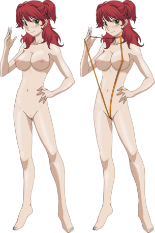 【アニメキャラ素材】アニメキャラの全裸PNG透過画像 その14