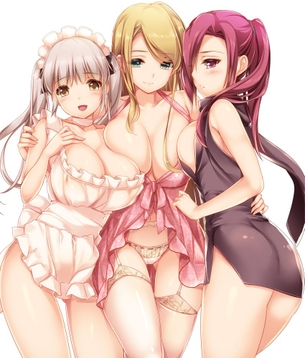 【2次】美少女達に囲まれてハーレム状態になっちゃってる二次エロ画像 その4【ハーレム】