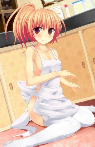 【2次】ご飯よりも先に食べたくなっちゃう裸エプロン姿の美少女二次エロ画像 その6【裸エプロン】
