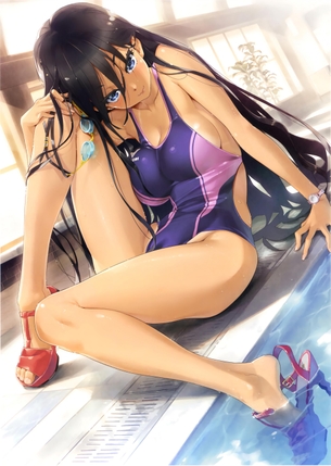 二次 ハミ乳がエロい競泳水着画像まとめ