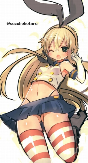 【ニーソ・H画像】ニーソックスがお肉に食い込むエッチな女の子にチンピク♥【二次エロ画像.cos】その3