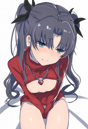 【Fate・画像】フェイトの遠坂凛チャンのムチムチ太ももと食い込みニーソのエロさ♥【二次画像.game】