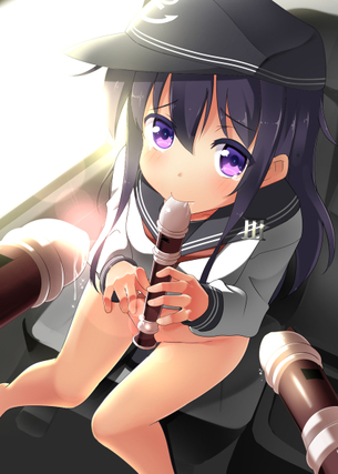【フェラの隠語じゃないよ？】笛を吹いてる女の子達の二次エロ画像