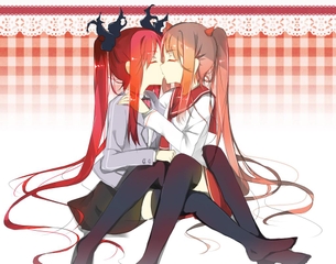 【百合】女の子同士でイチャイチャしちゃってるレズエロ画像【2次元】