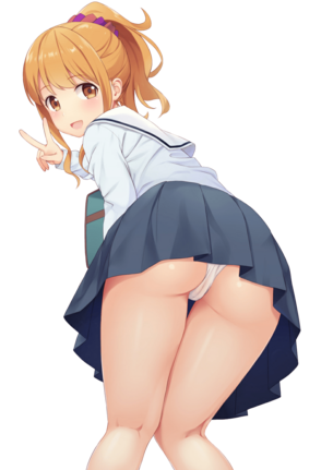 【アニメキャラ素材】アニメキャラのPNG背景透過エロ画像 その120