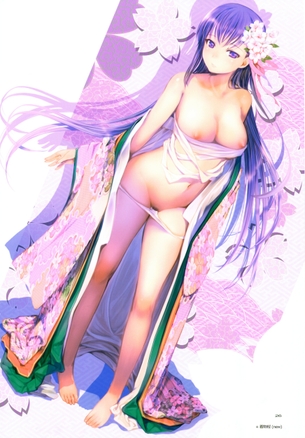 【2次】乱れた和服姿がエロエロしい女の子の2次エロ画像 その15【 和服 】