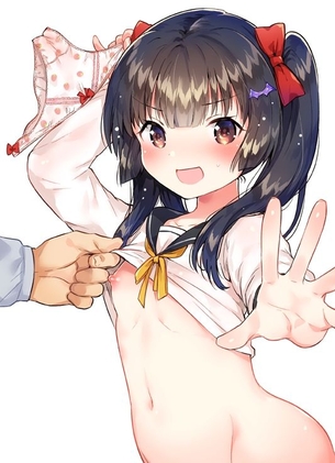 【二次・ZIP】パンツ手に持ってる女の子のHな2次画像