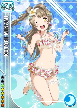 【自作剥ぎコラ】ラブライブ！スクフェス南ことりちゃんの水着カードを剥いでみました