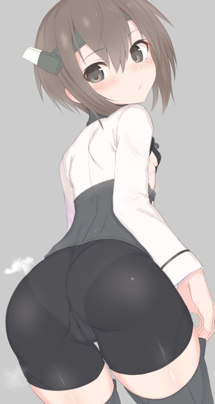 【2次】スパッツが下半身にピッチリと密着しちゃってる女の子の二次エロ画像 その8【スパッツ】