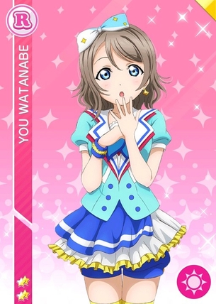 【ラブライブ!サンシャイン!!】渡辺曜ちゃんのUR・SSR・SR・Rなどのカード風画像