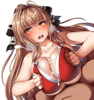 【2次】けしからんおっぱいにしごかれて発射しちゃってる二次エロ画像 その12【挟射】