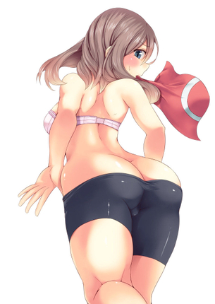 【2次】スパッツが下半身にピッチリと密着しちゃってる女の子の二次エロ画像 その7【スパッツ】