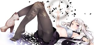 【2次】美脚が強調されるストッキング姿の美少女二次エロ画像 その5【ストッキング】