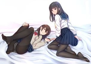 【2次】美脚が強調されるストッキング姿の美少女二次エロ画像 その10【ストッキング】