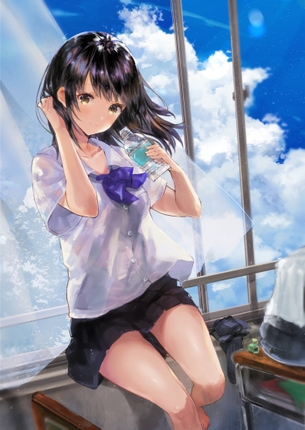 【2次】挟まれたい綺麗な 太もも をした女の子の二次エロ画像 その17【太もも】