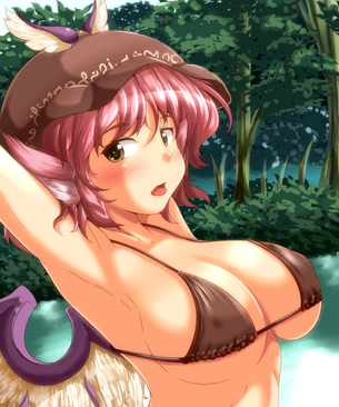【腋】わきも性感帯！腋をみせてくれてるエロい女の子【2次元】