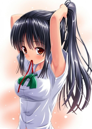 【腋】わきも性感帯！腋をみせてくれてるエロい女の子 その11【2次元】
