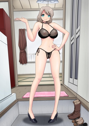 スケスケの下着を身に着けた淫乱女子の二次エロ画像