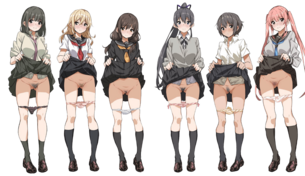 【アニメキャラ素材】アニメキャラのPNG背景透過エロ画像 その184