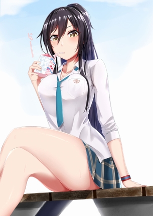 【2次】挟まれたい綺麗な 太もも をした女の子の二次エロ画像 その16【太もも】
