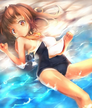 【スク水・H画像】スクール水着を着たムチムチ女子のエロ画像♥【二次画像.cos】