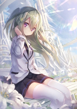 【二次・ZIP】太ももprprしたいニーソ美少女の虹画像