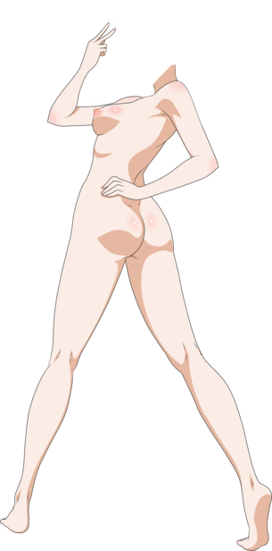 【エロコラ素材】エロコラに使える「女の体」顔なし体だけ素材 その45