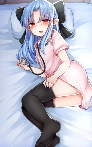 【2次】 ニーソックス を着用した美脚な女の子の二次エロ画像 その23【ニーソックス】