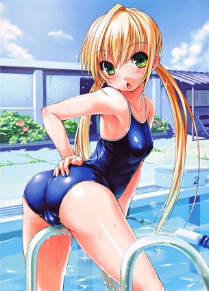 【二次・エロ画像】いまさらですが、スクール水着ってエロいよね？ その5