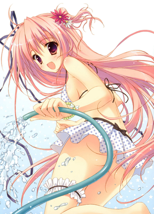 【二次・水着】ビキニ美少女のおっぱい、おっぱい！！ その1