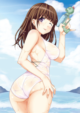 【二次・水着】ゲリラ雷雨にも負けずに、水着美少女のエロ画像を集めちゃいますよ～？ その1