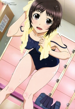 【二次・水着】むちっとした感じがたまらん・・・ スク水美少女のエロ画像 その2