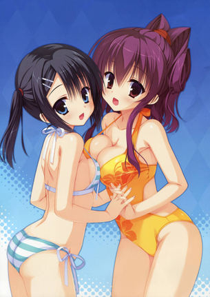 【二次・水着】女の子の健康的なカラダを堪能できる、ビキニ姿の美少女画像 その1