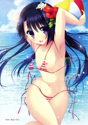 【二次・水着】薄い布地が悩ましい、美少女たちのビキニ画像 その3
