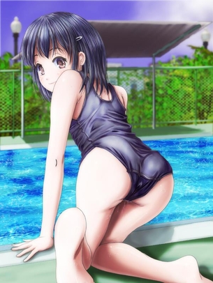 【二次・水着】不思議な魅力で3割増しのスクール水着の美少女画像 その5