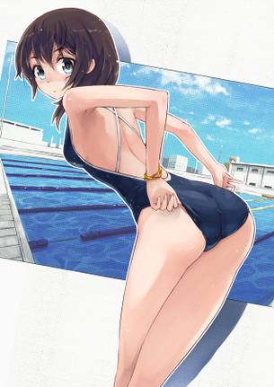 【二次・水着】独り身でプールにいけない人におすすめ！ プール＋美少女の画像を集めてみた
