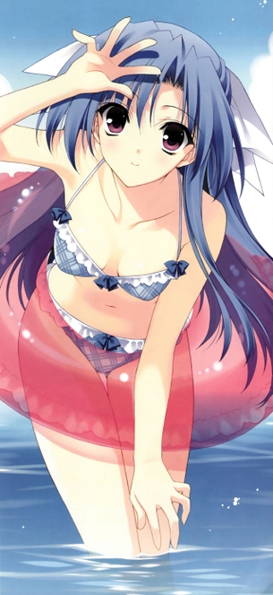 【二次・エロ画像】真夏の太陽に、美少女のビキニ・・・ たまりませんなあ。。。 その2