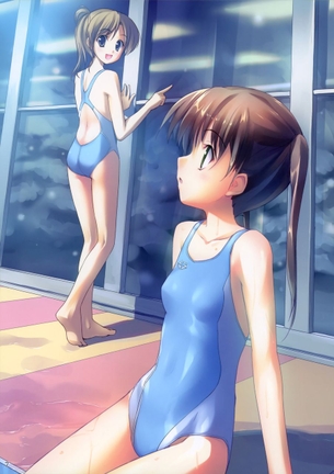 【二次・水着】カラダのラインがくっきりスクール水着・競泳水着の美少女画像 その3