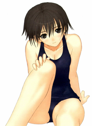 【二次・水着】ぴちっとした感じがエロい・・・ スクール水着の美少女画像 その1