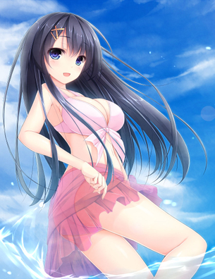 【二次・水着】もう下着とかわらないんじゃ・・・ ビキニ姿の美少女画像 その2