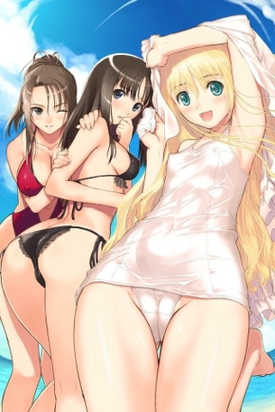 【二次・水着】こう、腰のくびれとかがたまらん！ スク水とか競泳水着美少女のエロ画像 その4