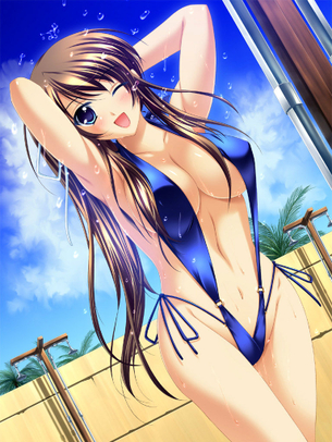 【二次・水着】厳選した美少女の水着エロ画像 その89