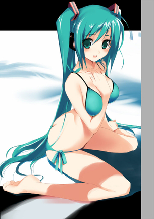 【二次・水着】初音ミクさんの可愛らしい水着画像を集めてみた その1