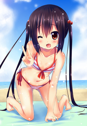 【二次・水着】魅惑的なカラダを堪能できるビキニ姿の美少女画像 その2